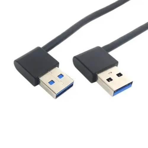

CYDZ USB 3.0 Type A Male 90 Degree Left Angled to Right Angled Extension Cable 50cm