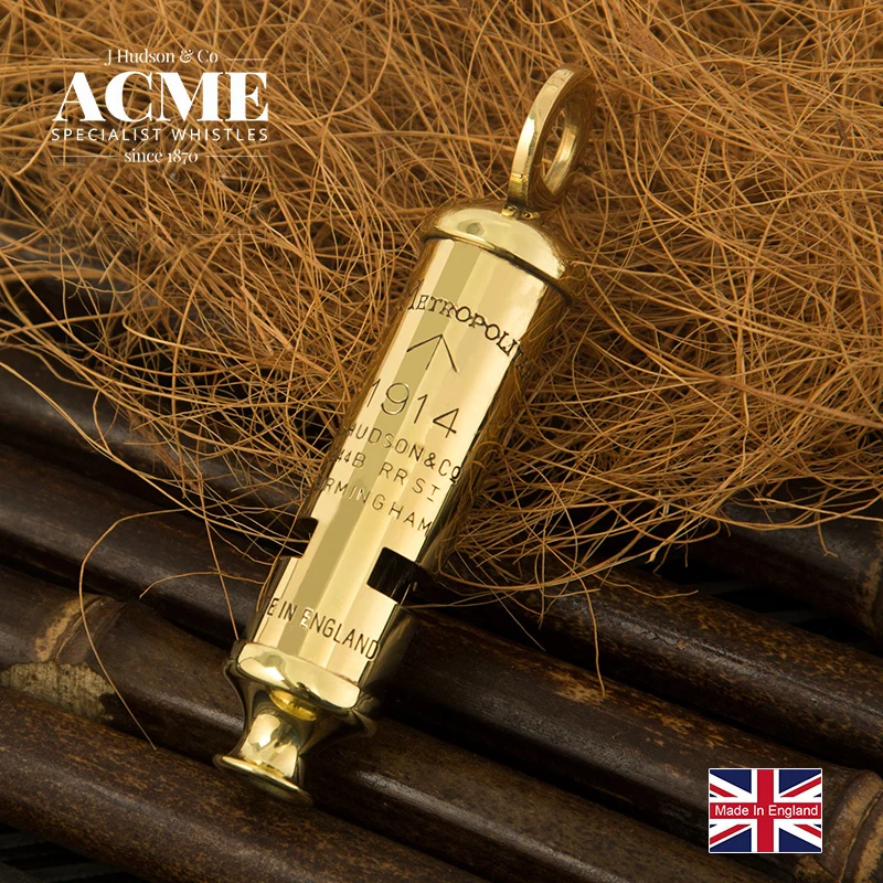 Brass Metal Whistle Keychain Whistles Loud High Decibel Mini Equipment Kit