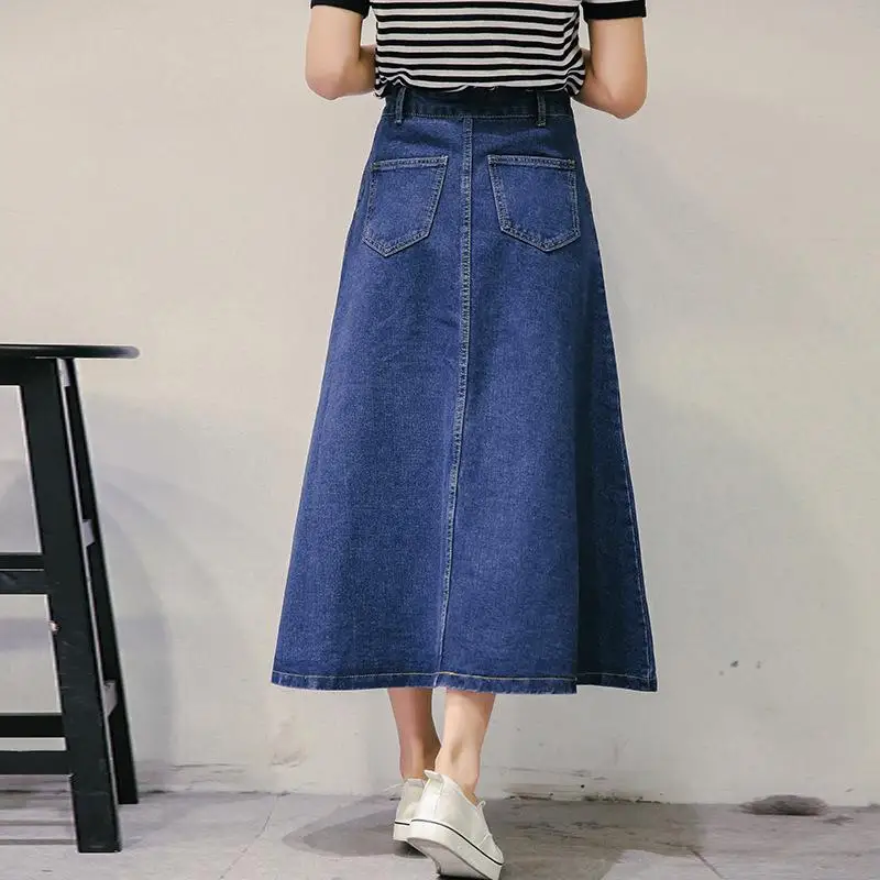 Online Get Cheap Midi Denim Skirt -Aliexpress.com | Alibaba Group