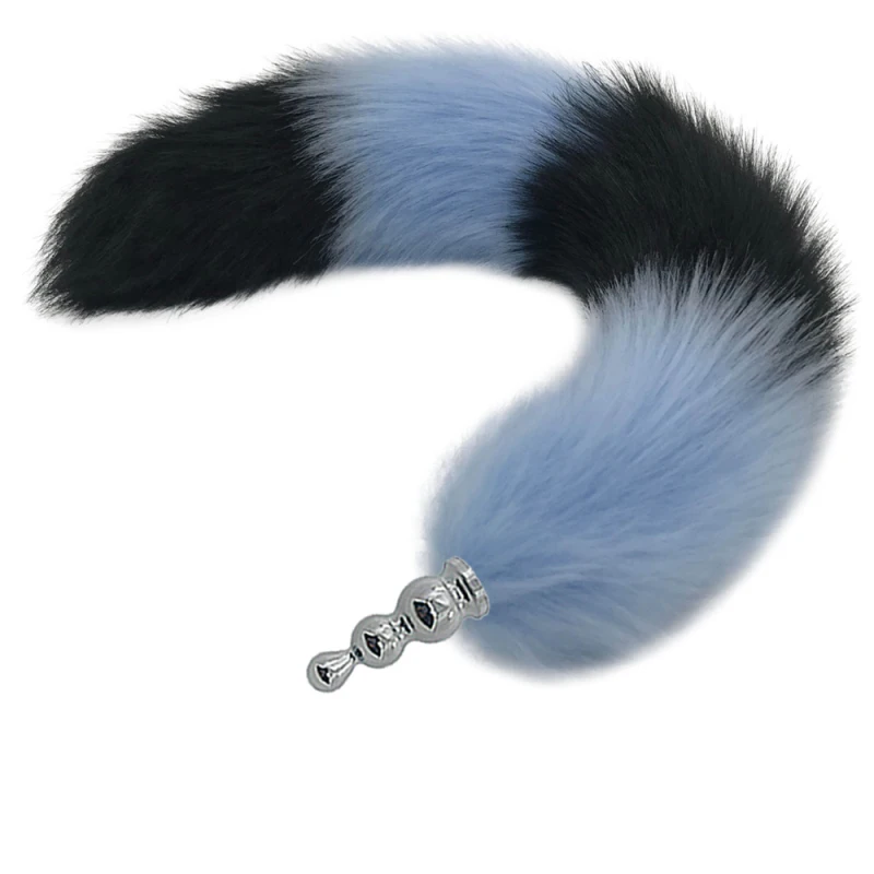 3 Size Stainless Steel Anal Plug Blue and Black Tail Anus Bead Body Massager Masturbators Toys for Adults Game H8-184F | Красота и