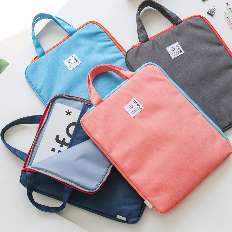

A4 file bag canvas replenishment package student tote bag file storage tutorial bag briefcase female tutorial bag malebriefcase