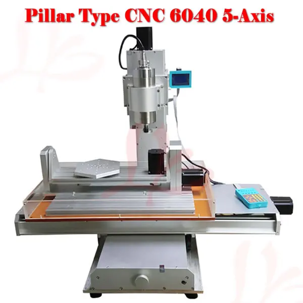 

Free shipping to Russia , no tax 5 axis 6040 cnc router wood carving machine 6040 mini cnc router with A axis B axis