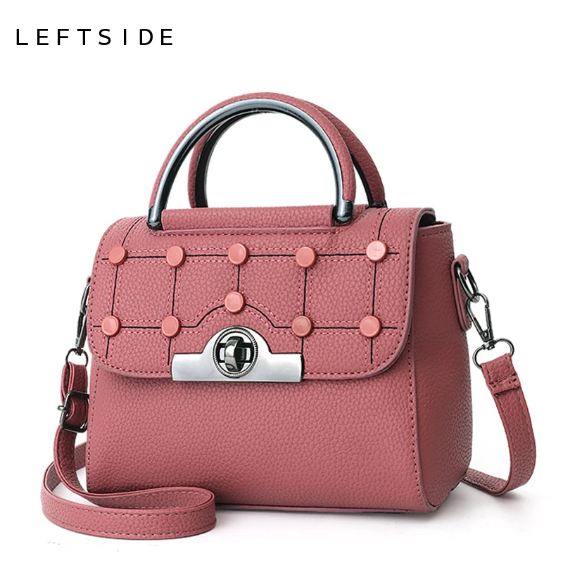 

LEFTSIDE Fashion Women Handbags Woman Messenger bags Female PU Leather Crossbody Bag Chain Shoulder Bags High Quality Hand Bag