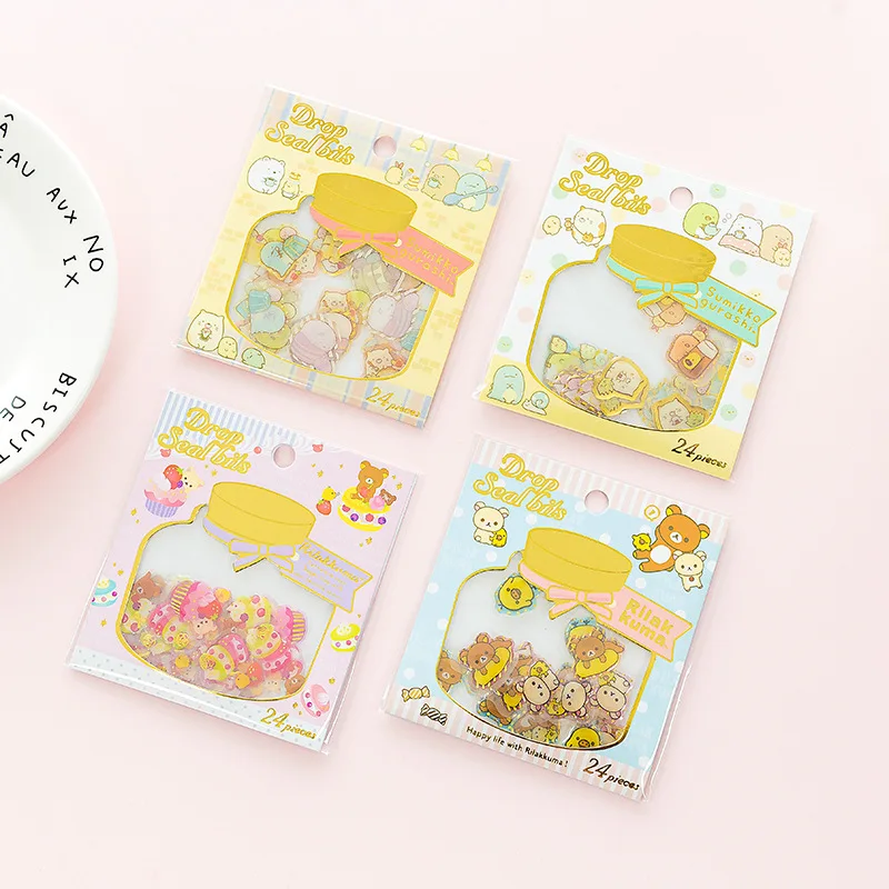 

Rilakkuma Sweet Bear Decorative Stickers Adhesive Stickers Scrapbooking DIY Decoration Diary Stickers