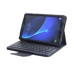Bluetooth клавиатура планшет чехол для samsung Galaxy Tab A 10,1 SM-T580/SM-T585 Английский Русский язык клавиатура Стенд чехол