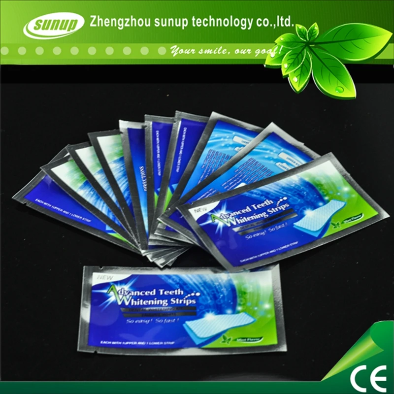 14packs/bag Non Peroxide Teeth Whitening Strips Dental Tooth Whitener