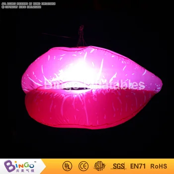 

Valentine's Day hanging decoration Inflatable lip with led lighting/1.2m giant inflatable lips sexy lip BG-A0500 flashing toy