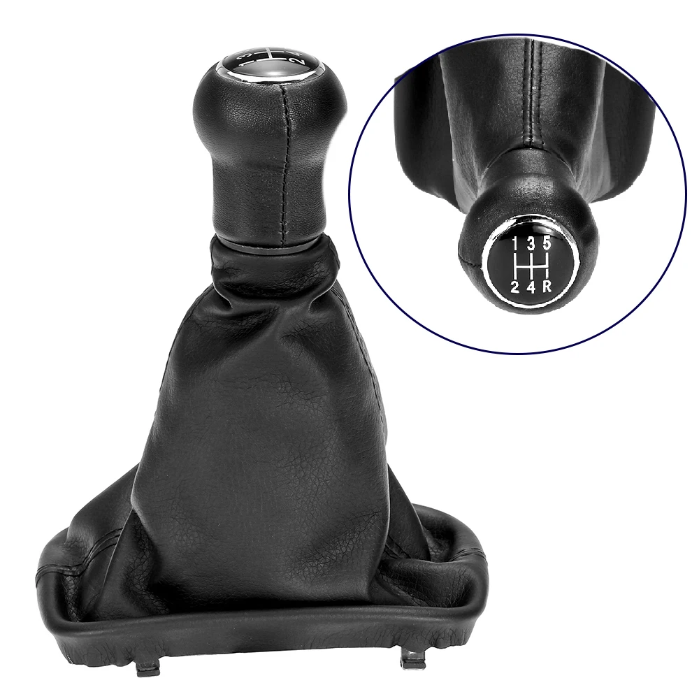 5 Speed Gear Shift Knob Gear Stick Gaiter Boot Replacement Kit for AUDI