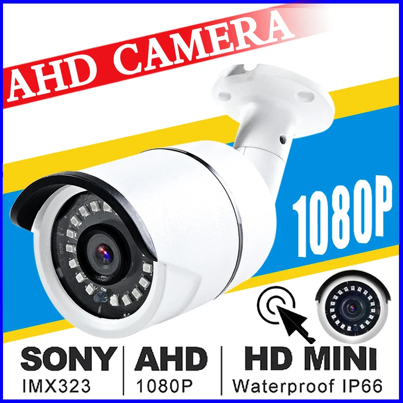 

Full HD 720/960/1080P Cctv Waterproof IP66 NANO AHD Camera HD 2.0MP Analog Camera Night Vision IR 30 Mt Cctv Camera For AHD DVR