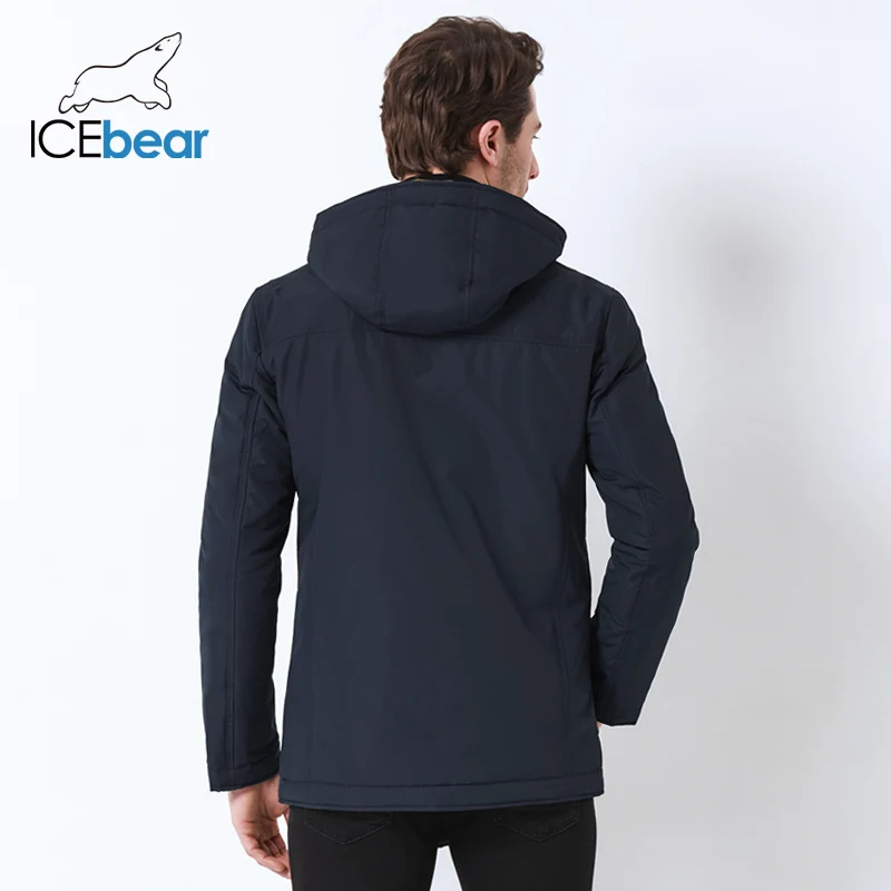 ICEbear 2019 куртка высокого качества Осенняя Новая повседневная мужская с воротником