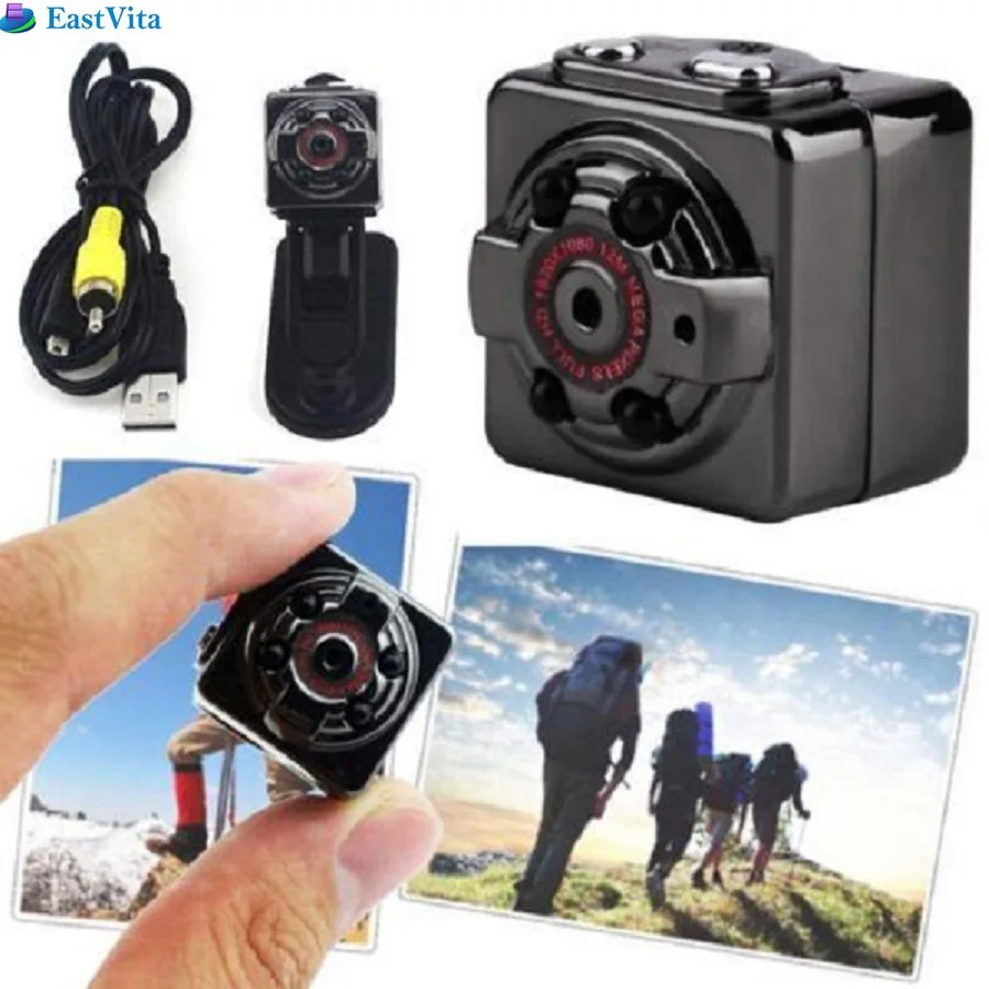 BEESCLOVER 10 шт. SQ8 Mini micro HD 1080P DV камера с инфракрасным ночным видением детектор