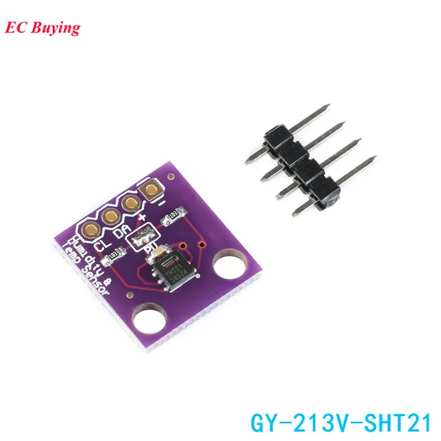 US $3 89 5% OFF|SHT21 Sensor Module GY 213V SHT21 Humidity Temperature Sensor IIC For Arduino Electronic DIY PCB Board 3V-in Integrated Circuits from