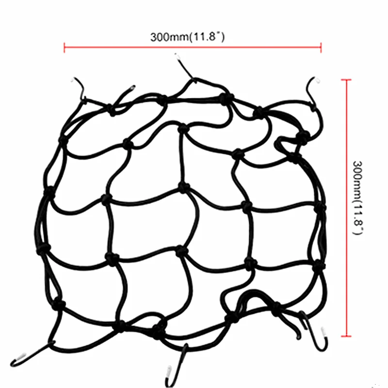30X30 см мотоциклетный костюм сетчатый грузовой канат для шлема сумка для хранения шпагат держатель бак сетка регулируемый 6 крюк