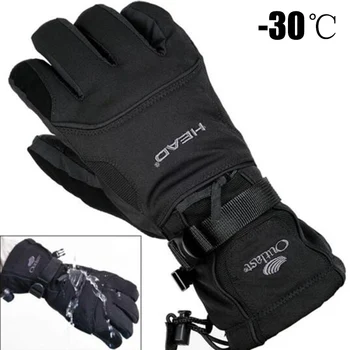 2019 Men's Ski Gloves Fleece Snowboard Gloves Snowmobile Motorcycle Riding Winter Gloves Windproof Waterproof Unisex Snow Gloves new men s ski gloves snowboard gloves motorcycle riding winter children ski gloves windproof waterproof unisex snow gloves