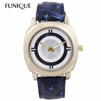 

FUNIQUE Square Dial Stars Retro Women Watch Quartz Hours Clock Mujer Female Leather Rhinestone Watch For Dropshipping