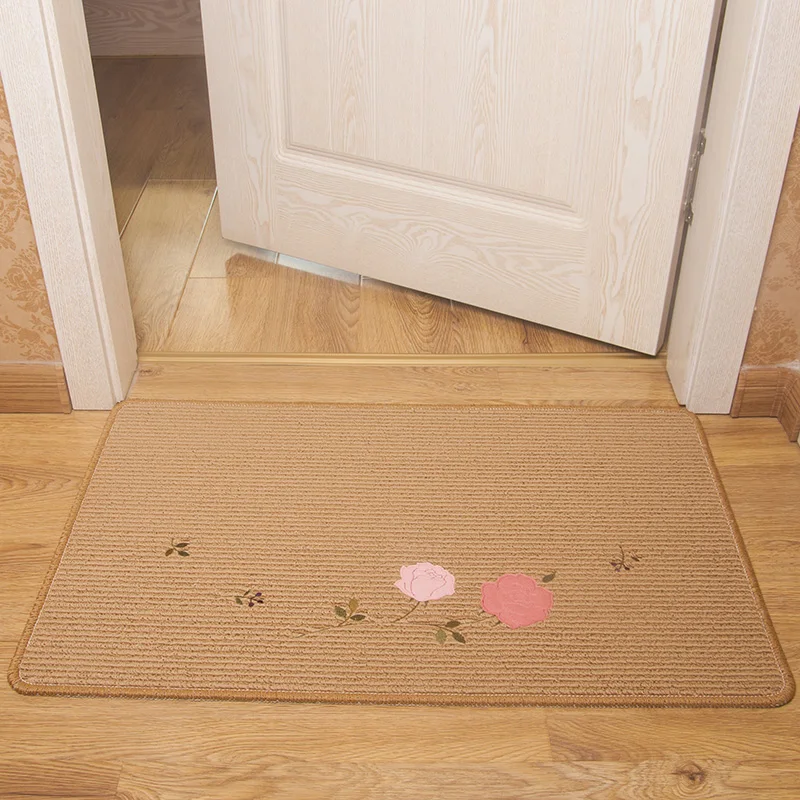 2017 Top Grade Rose Carpet Doormats Living Room Carpet Embroidered