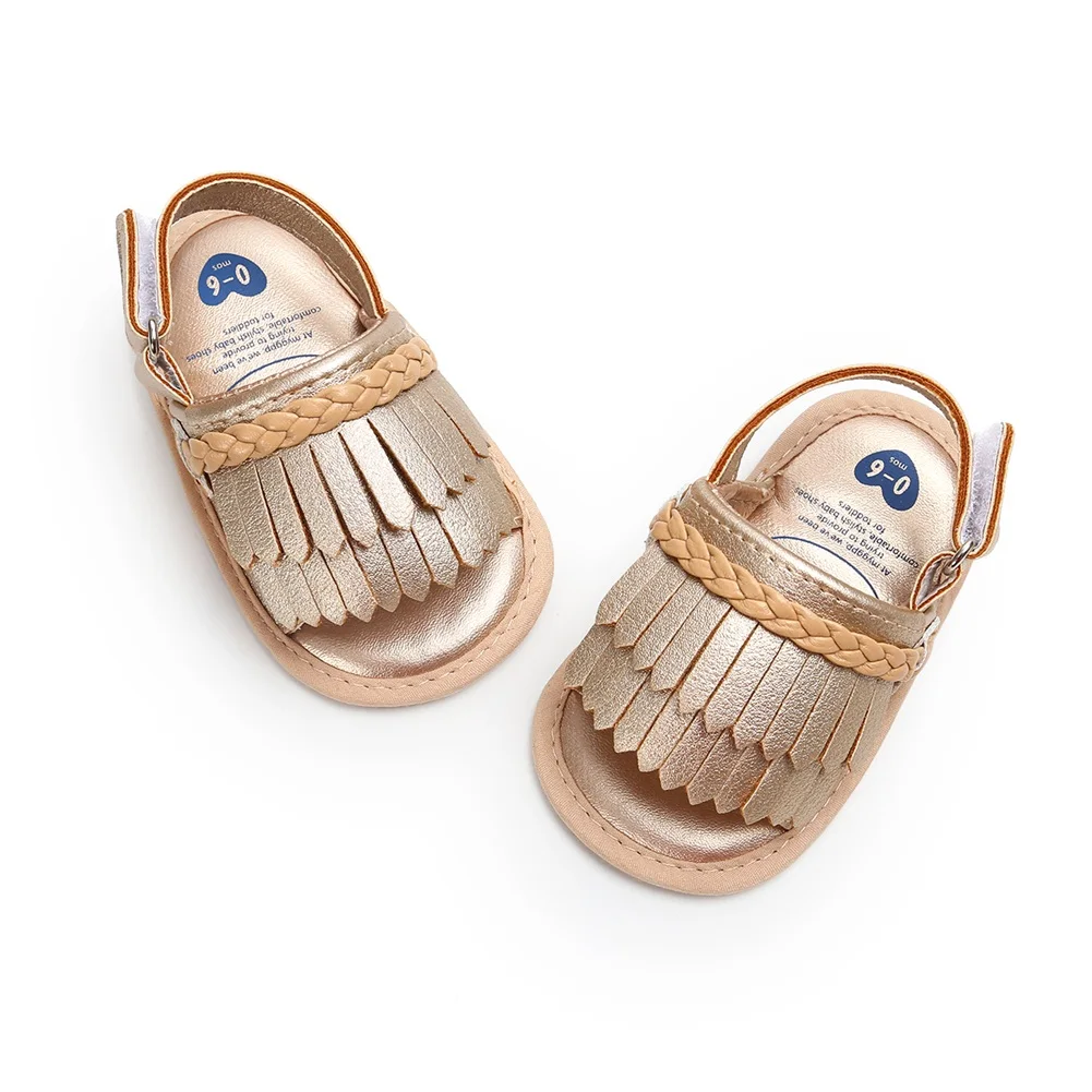 Обувь для новорожденных девочек; летняя детская кроватка с кисточками; обувь для маленьких девочек
