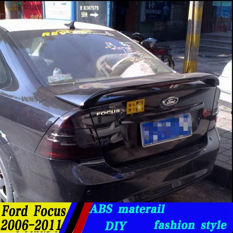 Спойлер для ford focus спойлер с подсветкой высокое качество ABS материал заднее крыло