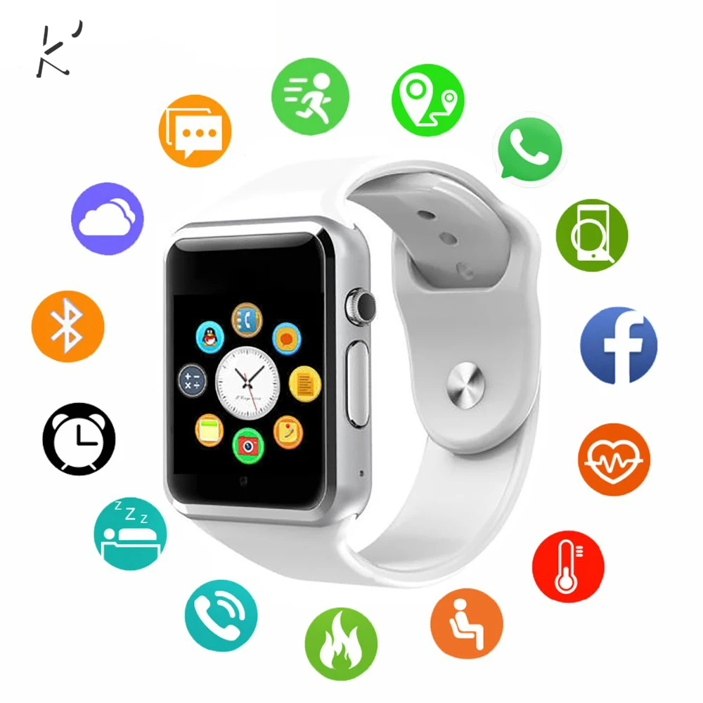 

K' 2019 New Smart Watch Clock Sync Notifier Support SIM TF Card Connectivity Apple iphone Android Phone Smartwatch GT08 DZ09 U8