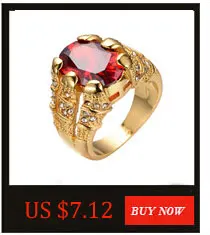 JUNXIN женское модное ювелирное Овальный свет кольца с синим камнем для женщин/мужчин 10KT желтое Золотое заполненное белое CZ AAA циркон обручальное кольцо