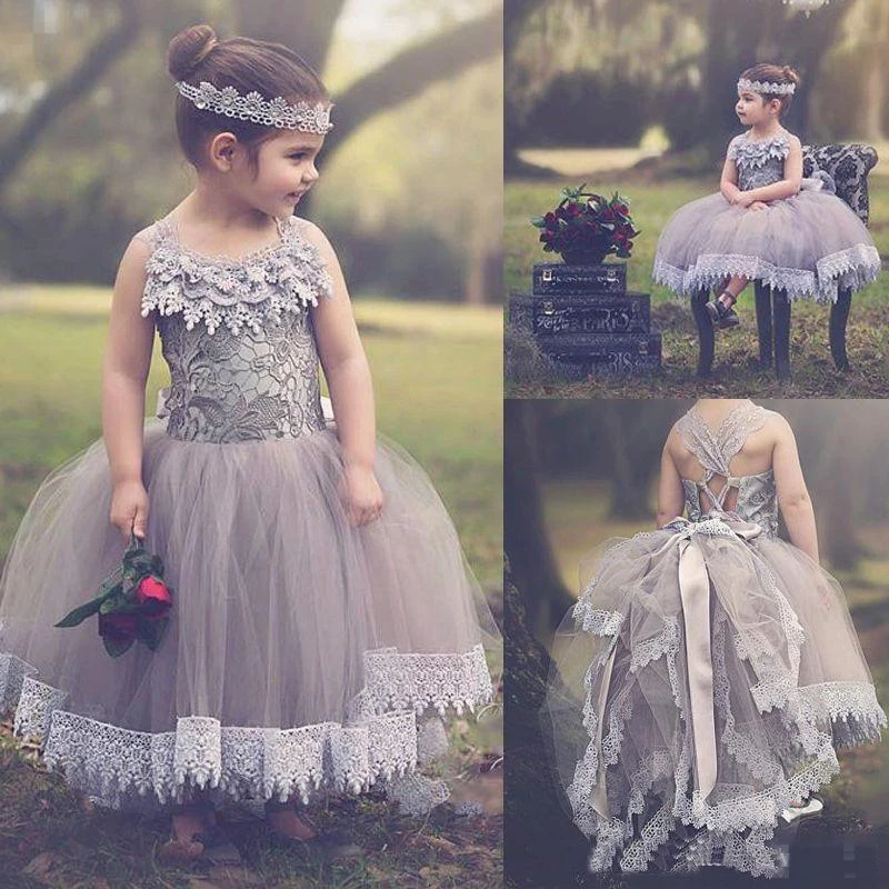 US $149.99 Summer Boho Girl Dresses For Vintage Performance Costumes Jewel Neck Lace Appliques Kids First Communion Birthday Ball Pageant
