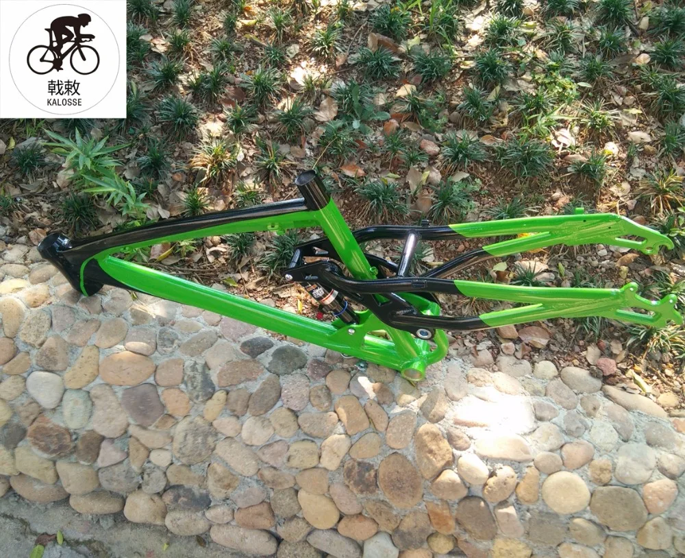 Flash Deal Kalosse  165 mm travel Soft-tail  frame  DH   Hydraulic  brakes  26*17 inch frame   Mountain bike air suspension 1