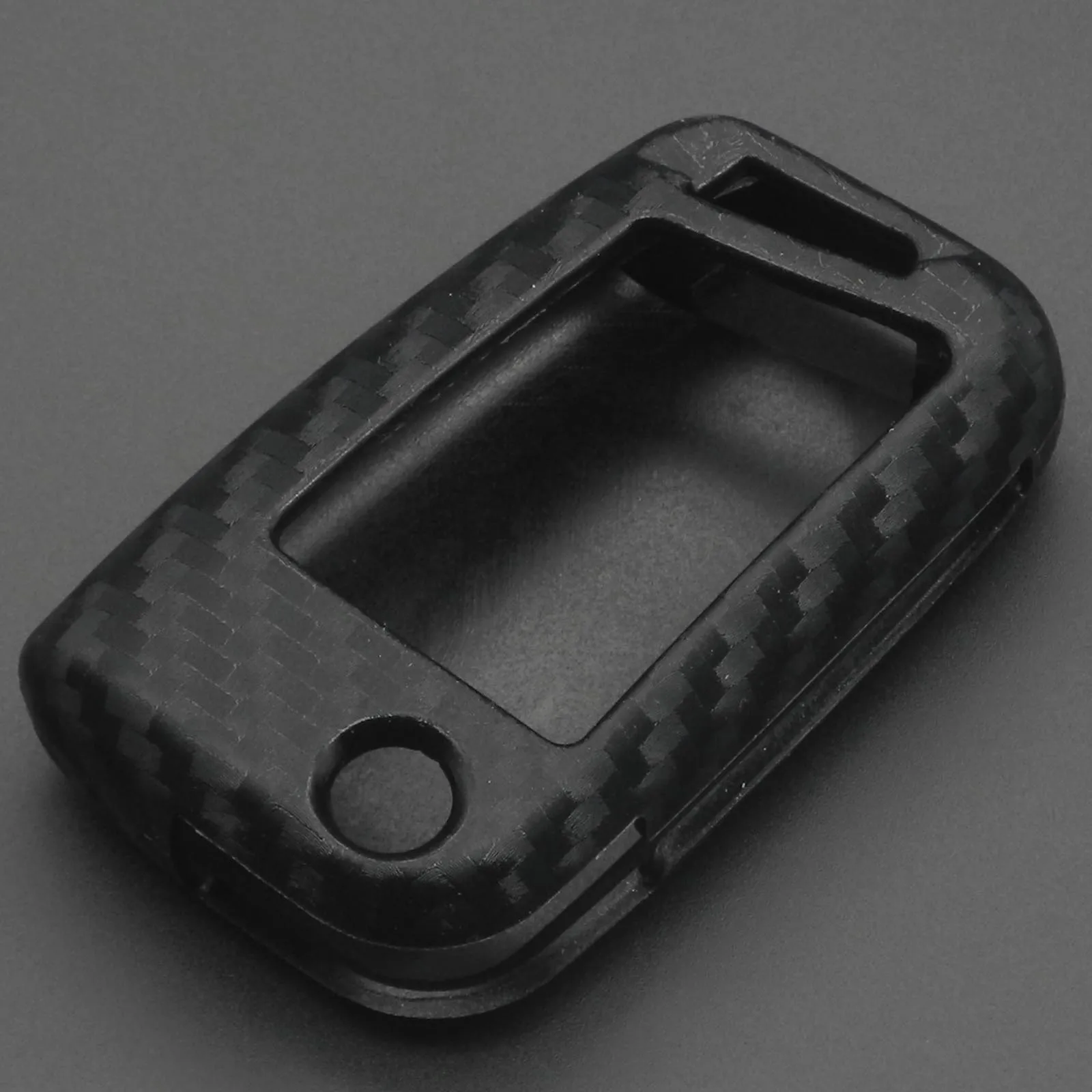 Carbon Fiber Silicone Car Key Case Cover Fob Keychain for VW Polo Golf 7 Tiguan Skoda Octavia Kodiaq Karoq Seat Ateca Leon Ibiza
