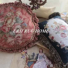 15 К круглый диаметр 1" кружево подушки ручной работы шерстяные Кружево Подушка, ручной работы шерстяной подушка, без вставки