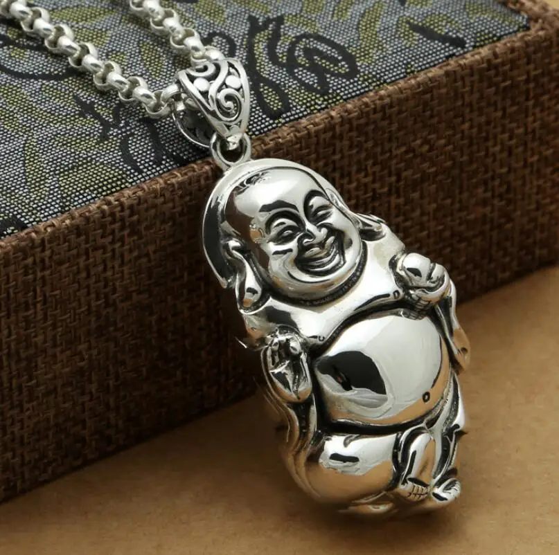 

925 Sterling Silver Fashion Glossy Buddha Ladies Pendant Jewelry (FGL)