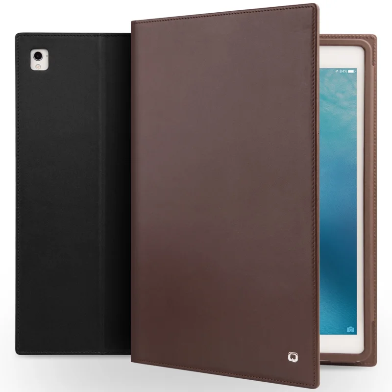 QIALINO Genuine Leather Bag Ultrathin Case for iPad Pro 9.7 Case Flip Stents Dormancy Stand Cover Card Slot case for iPad air2