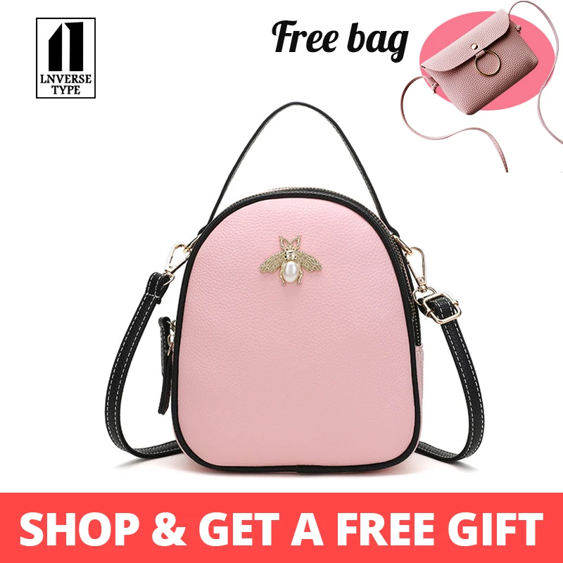 

Mini Print Bags with Headphone Shoulder Crossbody Bag clutch bag Bee mini bag Capacity Tote women's handbags With headphone jack