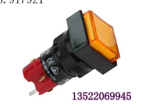 

[ZOB] Progressive Alliance DECA button switch D16LMT1-3AB 3a3b rectangular, self-locking --5PCS/LOT