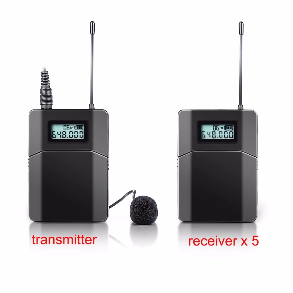 Free shipping 100m Wireless Tour Guide System 