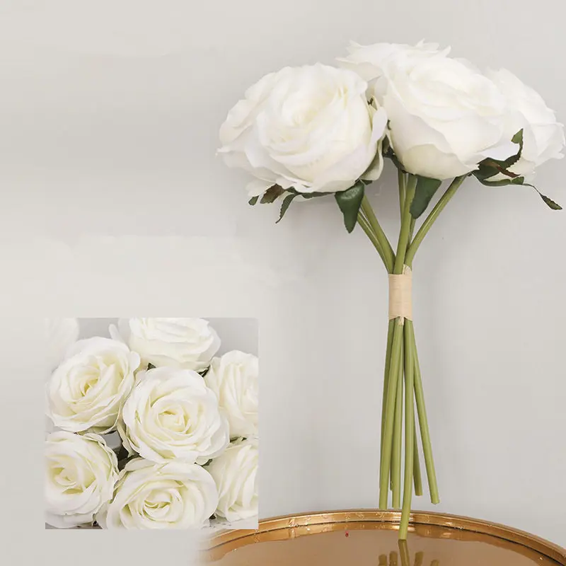 Ручной работы Babybreath ручной цветок пластик+ пена белый Искусственные цветы поддельные растения Свадебные украшения Флорес