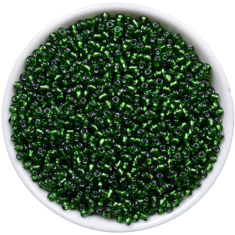 

1000pcs Deep Green Crystal Glass Spacer Beads Czech Seed Beads For Handmade DIY Faceted Glass Beads cuentas de cristal