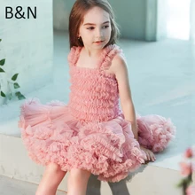 Buenos Ninos New Girls Fluffy Dance Tutu Dress Ball Gown Princess Party Ballet Pettiskirts Kids Dresses For Girl 1-10T buenos ninos красная роза s