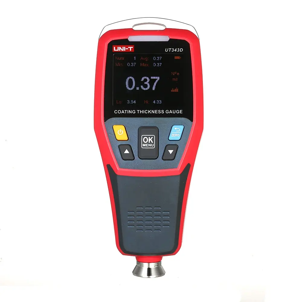 

KKMOON Digital Coating Thickness Gauge Meter Tester 0-1250um Iron Matrix Non-ferrous Matrix Data Storage Audio Alarm
