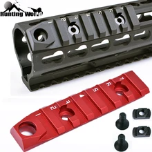 Тактический 7 слотов двойной интерфейс M-lok& Keymod Пикатинни секция с слингом поворотное гнездо для M-LOK AR15 винтовка Handguard