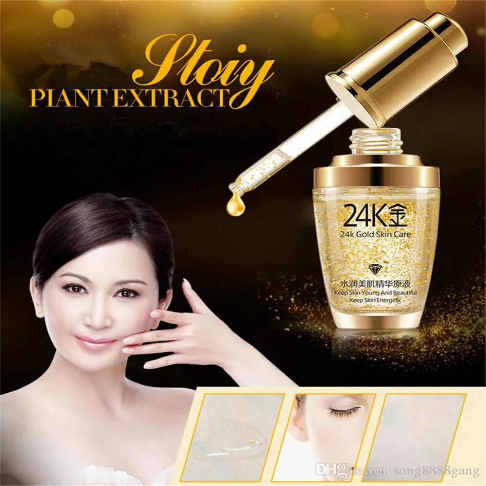 BIOAQUA 24K Gold Face Cream Whitening Moisturizing Day Creams Moisturizers 24K Gold Essence Serum New Face 3