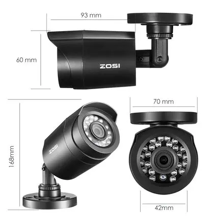 8 канальный 1080N HD TVI DVR Камеры Скрытого видеонаблюдения комплект 8x 1280TVL 720P для дома