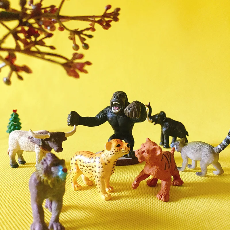 

Gorilla tiger ox mammoth/doll house/miniatures/lovely cute/fairy garden gnome/moss terrarium decor/crafts/bonsai/ DIY supplies/