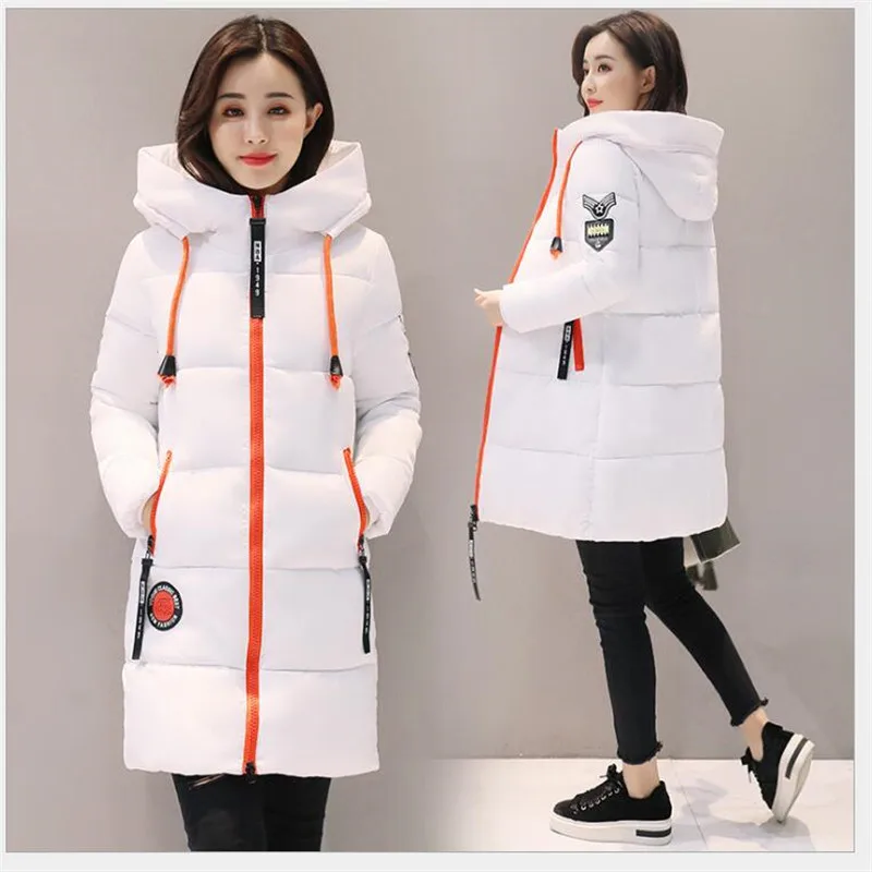 2019 Winter jacket women Thick Long Women Parkas Hooded Female Outwear Coat Down Cotton Padded Snow Wear K037
