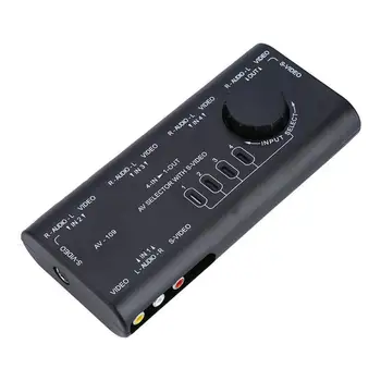 

4 in 1 AV Audio S-Video Signal Switcher Splitter Selector Out AV RCA Switch Box