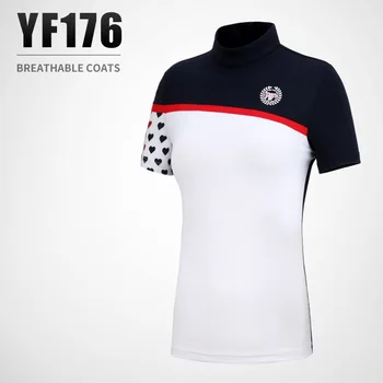 

PGM Golf Dress Ladies Short Sleeve T-shirt Spring and Summer Short Sleeve Women's Dress + Skirt Sports Suit