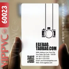 60023 электрик визитки-матовые лица прозрачные карты Тонкие 0,36 мм