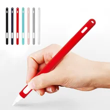 Для Apple pencil мягкий силиконовый стилус чехол рукав для Apple Pencil 2-го поколения чехол для iPad Pencil 2 cap Насадка На глушитель держатель