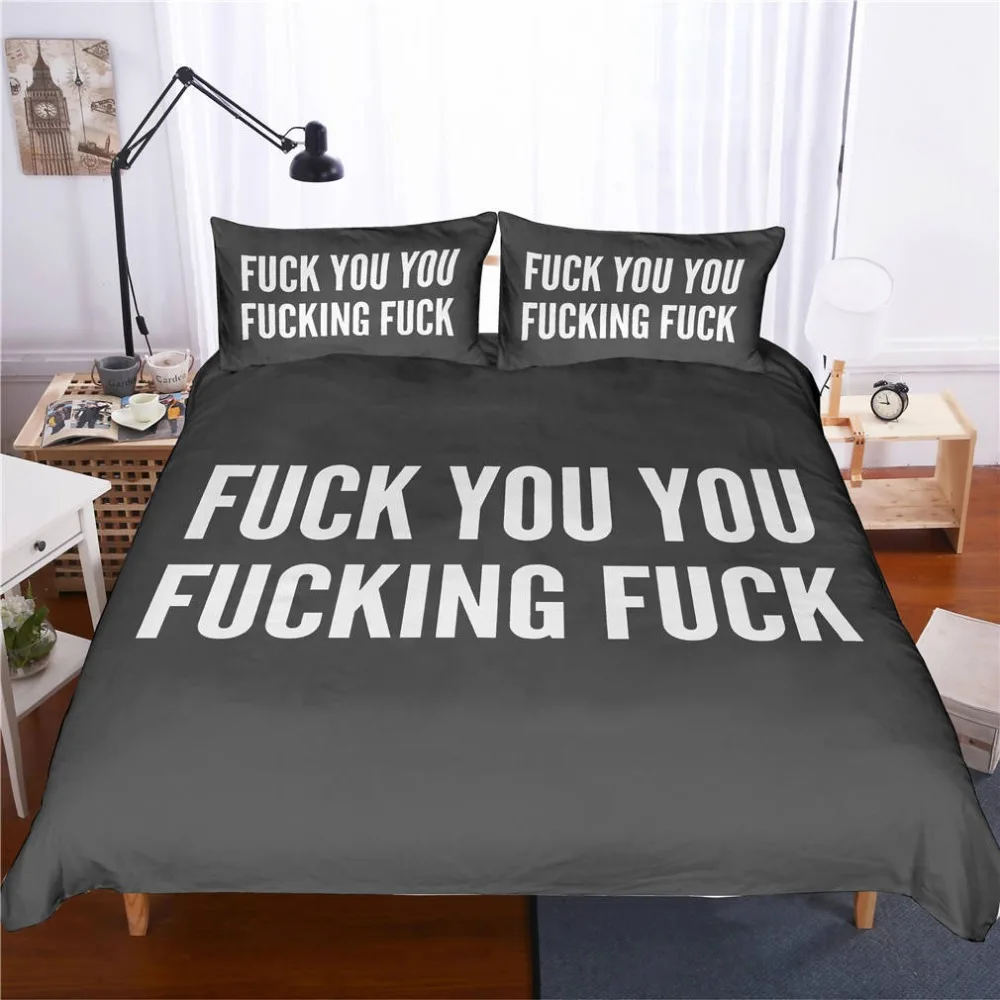 

WAZIR 3D letter printing bedding set 10 Size comforter bedding sets One Piece bedclothes bed linen duvet cover Pillowcases