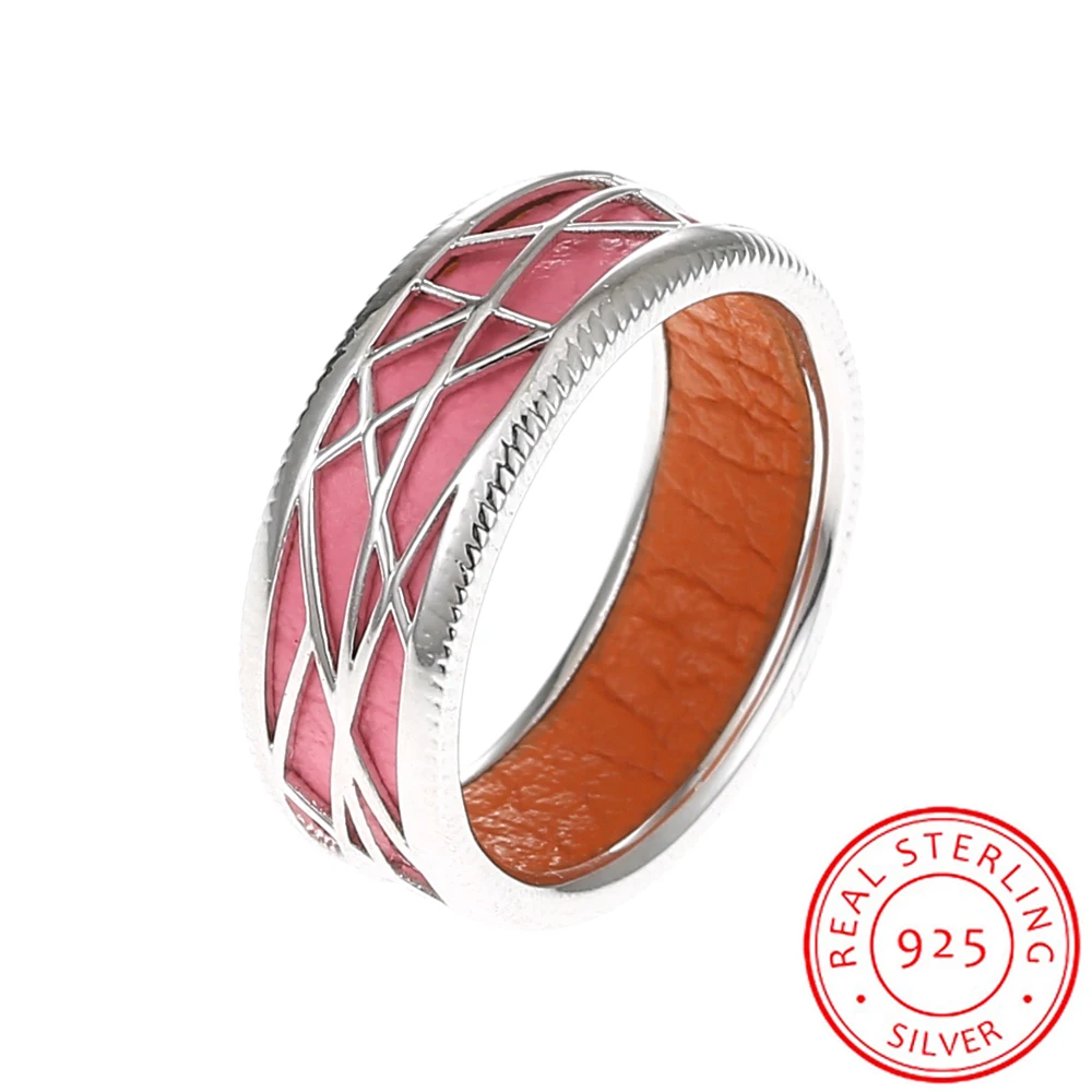Legenstar кольца для женщин 7 мм широкое кольцо Сменные кожаные Anillos Bague Femme Aneis