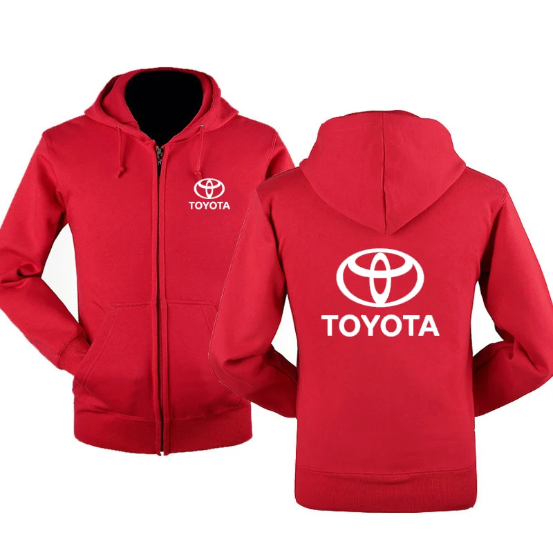  New Fashion Toyota Car Logo Sweatshirt Hoodies Men Hoody Spring Autumn Fleece Cotton Zipper Jacket 