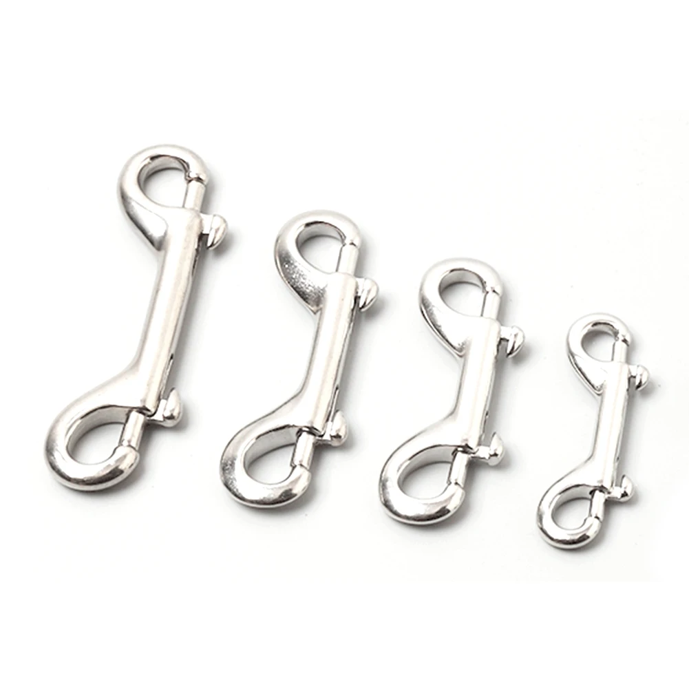 1PCS Double Ended Snaps Hooks Stainless Steel Clips Snap Key Holder Camping Hiking Climbing Accessories 1PCS Double Ended Snaps Hooks Stainless Steel Clips Snap Key Holder Camping Hiking Climbing Accessories